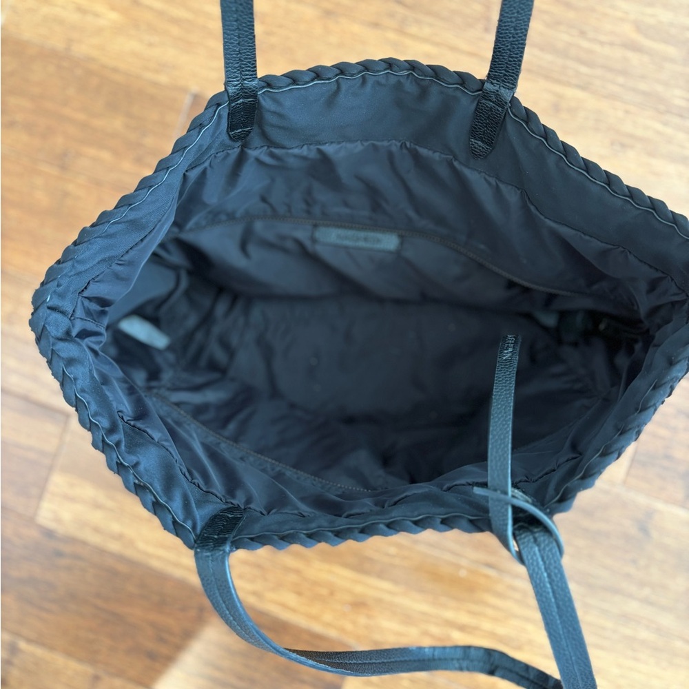 Naghedi Black Jetsetter Tote Bag with Leather Straps - Picture 3 of 6